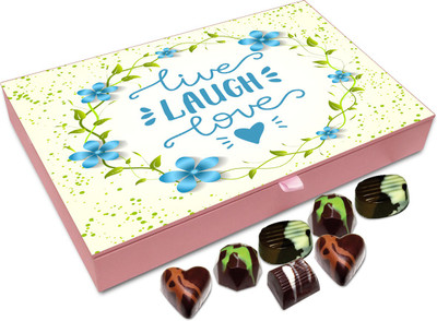 

Chocholik Gift Box - Live Laugh And Love Chocolate Box - 12pc Truffles(144 g)