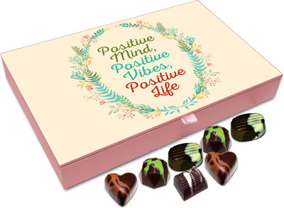 

Chocholik Gift Box - Positive Mind Positive Life Chocolate Box - 12pc Truffles(144 g)