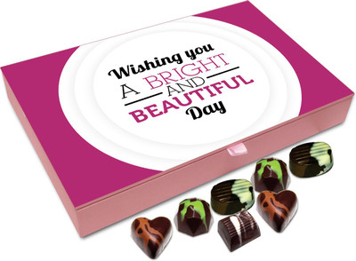

Chocholik Gift Box - Wishing You A Bright And Beautiful Day Chocolate Box - 12pc Truffles(144 g)