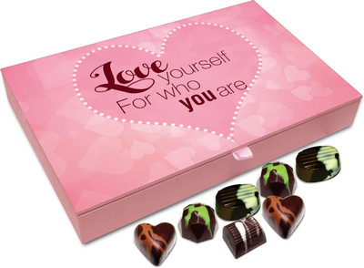 

Chocholik Gift Box - Love Yourself For Who You Are Chocolate Box - 12pc Truffles(144 g)