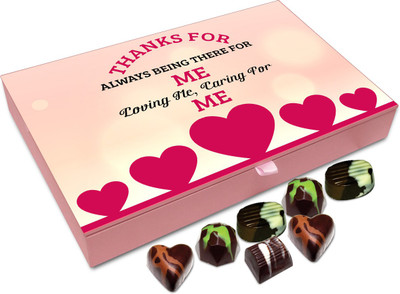 

Chocholik Gift Box - Thanks For Always Being There For Me Chocolate Box - 12pc Truffles(144 g)