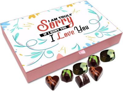 

Chocholik Gift Box - I Am Truly Sorry If I Hurt You Chocolate Box - 12pc Truffles(144 g)