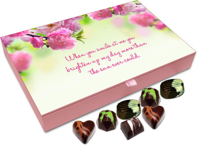

Chocholik Gift Box - You Brighten Up My Day Chocolate Box - 12pc Truffles(144 g)