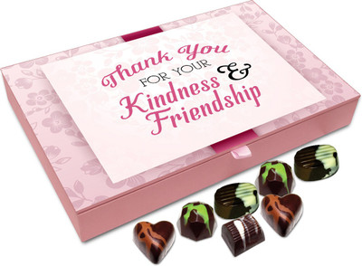 

Chocholik Gift Box - Thank You For Your Kindness And Love Chocolate Box - 12pc Truffles(144 g)