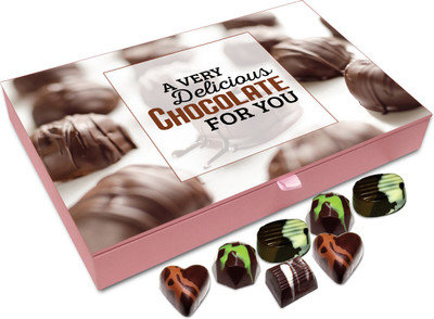 

Chocholik Gift Box - A Very Delicious Chocolate For You Chocolate Box - 12pc Truffles(144 g)