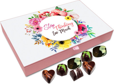 

Chocholik Gift Box - Stop Thinking Too Much Chocolate Box - 12pc Truffles(144 g)