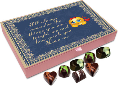 

Chocholik Gift Box - I Will Always Remember The Things You Have Taught Me Chocolate Box - 12pc Truffles(144 g)