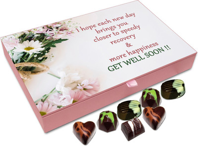 

Chocholik Gift Box - I Hope Each Day Brings You Closer To Speedy Recovery Chocolate Box - 12pc Truffles(144 g)
