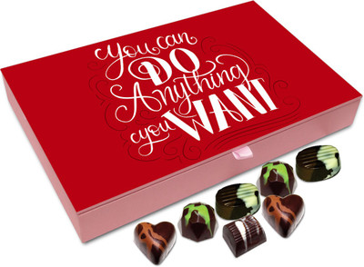 

Chocholik Gift Box - You Can Do Anything You Want Chocolate Box - 12pc Truffles(144 g)