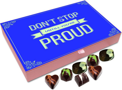 

Chocholik Gift Box - Don't Stop Until You Are proud Of What You Have Done Chocolate Box - 12pc Truffles(144 g)