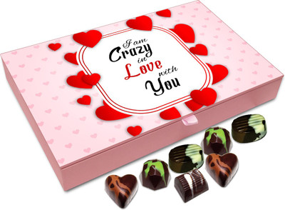 

Chocholik Gift Box - I Am Crazy In Love With You Chocolate Box - 12pc Truffles(144 g)