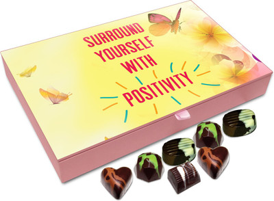 

Chocholik Gift Box - Surround Yourself With Positivity Chocolate Box - 12pc Truffles(144 g)