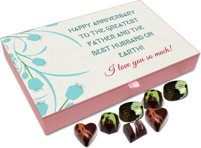 

Chocholik Gift Box - Best Husband on Earth Chocolate Box - 12pc Truffles(144 g)