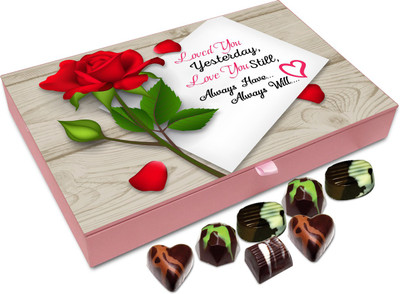 

Chocholik Gift Box - Loved You Yesterday And Will Love You Always Chocolate Box - 12pc Truffles(144 g)