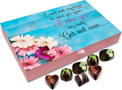 

Chocholik Gift Box - I Can't Wait Any Longer To Meet You Again Chocolate Box - 12pc Truffles(144 g)