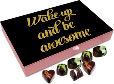 

Chocholik Gift Box - Wake Up And Be Awesome Chocolate Box - 12pc Truffles(144 g)