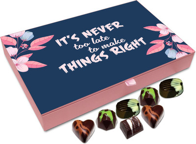 

Chocholik Gift Box - Its Never Too Late To Make Things Right Chocolate Box - 12pc Truffles(144 g)