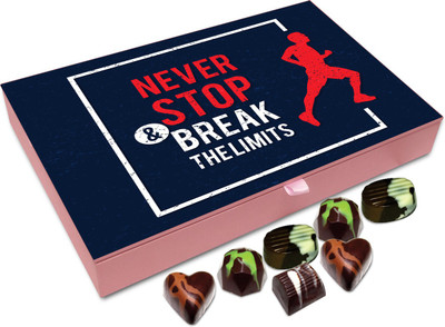 

Chocholik Gift Box - Never Stop And Break Limits Chocolate Box - 12pc Truffles(144 g)