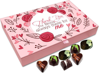 

Chocholik Gift Box - Thank For Being There For Me Always Chocolate Box - 12pc Truffles(144 g)