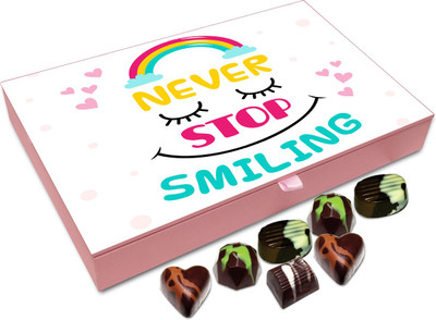 

Chocholik Gift Box - Never Stop Smiling Chocolate Box - 12pc Truffles(144 g)