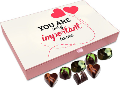 

Chocholik Gift Box - You Are Very Important To Me Chocolate Box - 12pc Truffles(144 g)
