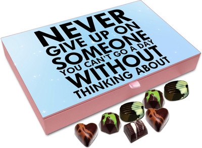 

Chocholik Gift Box - Never Give Up On Someone Chocolate Box - 12pc Truffles(144 g)