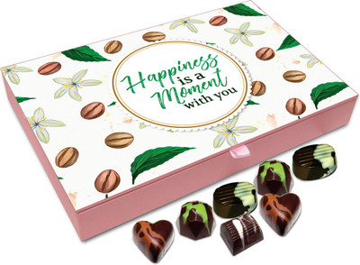 Chocholik Gift Box - Happiness Is A Moment With You Chocolate Box - 12pc Truffles(144 g)