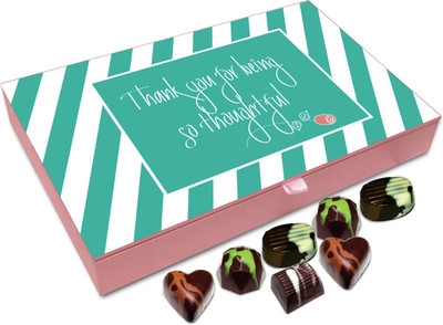 

Chocholik Gift Box - Thank You For Being So Thoughtful Chocolate Box - 12pc Truffles(144 g)