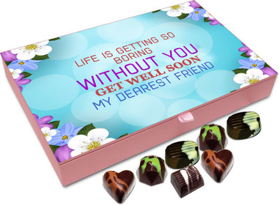 

Chocholik Gift Box - Life Is Getting So Boring Without You Chocolate Box - 12pc Truffles(144 g)
