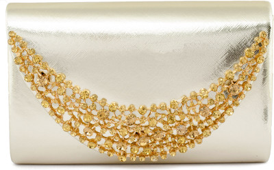 

LUIS MEKAL Party Gold Clutch