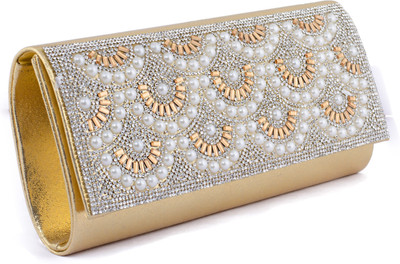 

LUIS MEKAL Party Gold Clutch