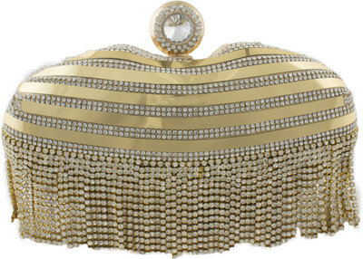 

LUIS MEKAL Party Gold Clutch