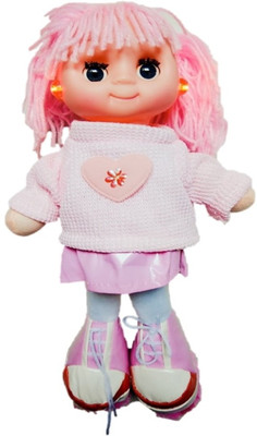 

4Desire Soft Woolen/Dora Musical Doll, Toys with Flashing Lights(Pink)