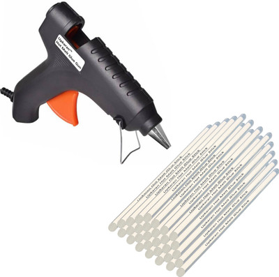 

Upkaran |HIGH QUALITY|Leak Proof| With 30 Sticks, Heavy Hot Melt Glue Gun(Multi Color) For Quick Repairs, Paper & Cloth High-Tech Professional Standard Temperature Corded Glue Gun(11 mm)