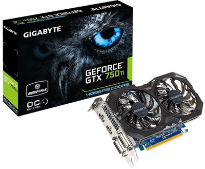 

Gigabyte NVIDIA GV-N75TWF2OC-4GI 4 GB GDDR5 Graphics Card(Black)