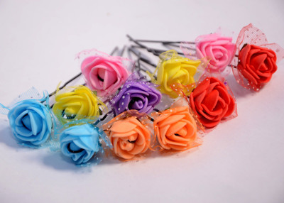 

noorani connects Roses Bun pin Bun Clip(Multicolor)
