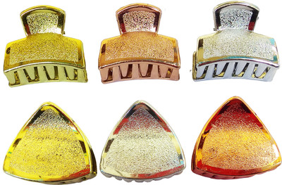 

LADY FASHION Part Wear Hair Clips (Set Of 6 Clips) Hair Claw(Gold, Silver, Copper)