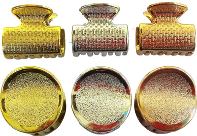 

LADY FASHION Part Wear Hair Clips (Set Of 6 Clips) Hair Claw(Gold, Silver, Copper)