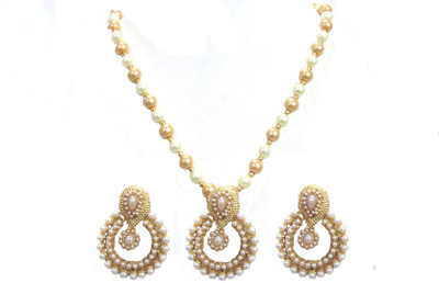SHREE MAULI CREATION Alloy Gold-plated Gold Jewellery Set(Pack of 1)