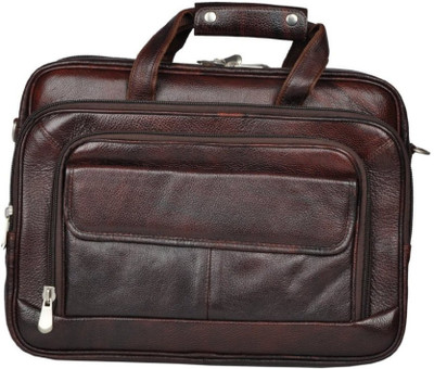 

bayed 17 inch Laptop Messenger Bag(Brown)