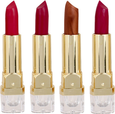 

Personi Waterproof Premium with Vitamin "E" moisturising lipstick set of 4 ( multi color a)(Multicolor, 3.5 ml)