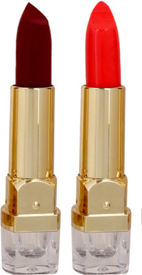 

Personi Waterproof Premium lipstick set of 2 ( Orange & Maroon color/shades -B)(Multicolor, 3.5 ml)