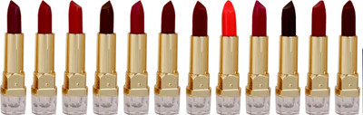 

Personi Waterproof Premium vitmain "E" Moisturising lipstick set of 12 ( Multi color - b)(Multicolor, 3.5 ml)