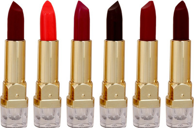 

Personi Waterproof Premium lipstick set of 6 (vitamin "E" moisturising multi color - b)(Multicolor, 3.5 ml)