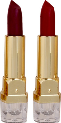 

Personi Waterproof Premium lipstick set of 2 ( dark Burgandy and Maroon color / shades -B)(Multicolor, 3.5 ml)