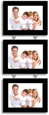 MAGIC GIFT Wood Wall Photo Frame(Black, 3 Photo(s), 10X15 CM)