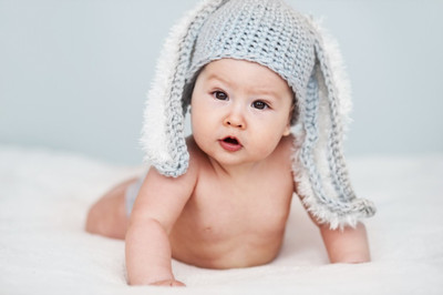 

Cute Baby in long bSleeping Blue cap oster Paper Print(12 inch X 18 inch, Rolled)
