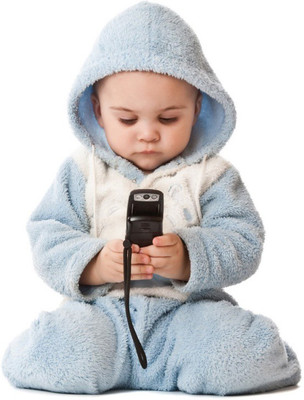 

Cute Baby with Mobile poster Paper Print(12 inch X 18 inch, Rolled)