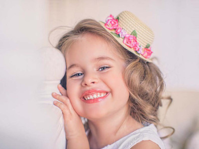 

Cute baby girl lovely smile Paper Print(12 inch X 18 inch, Rolled)