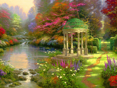 

Natural Scene of Beautiful Garden Poster Paper Print(12 inch X 18 inch, Rolled)